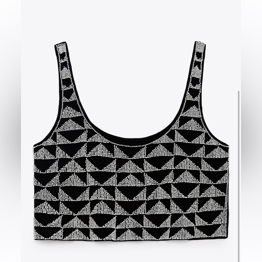 Zara beaded top new with tags